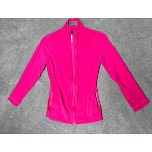 Lululemon Women's Hot Pink Fitted Jacket - Small?